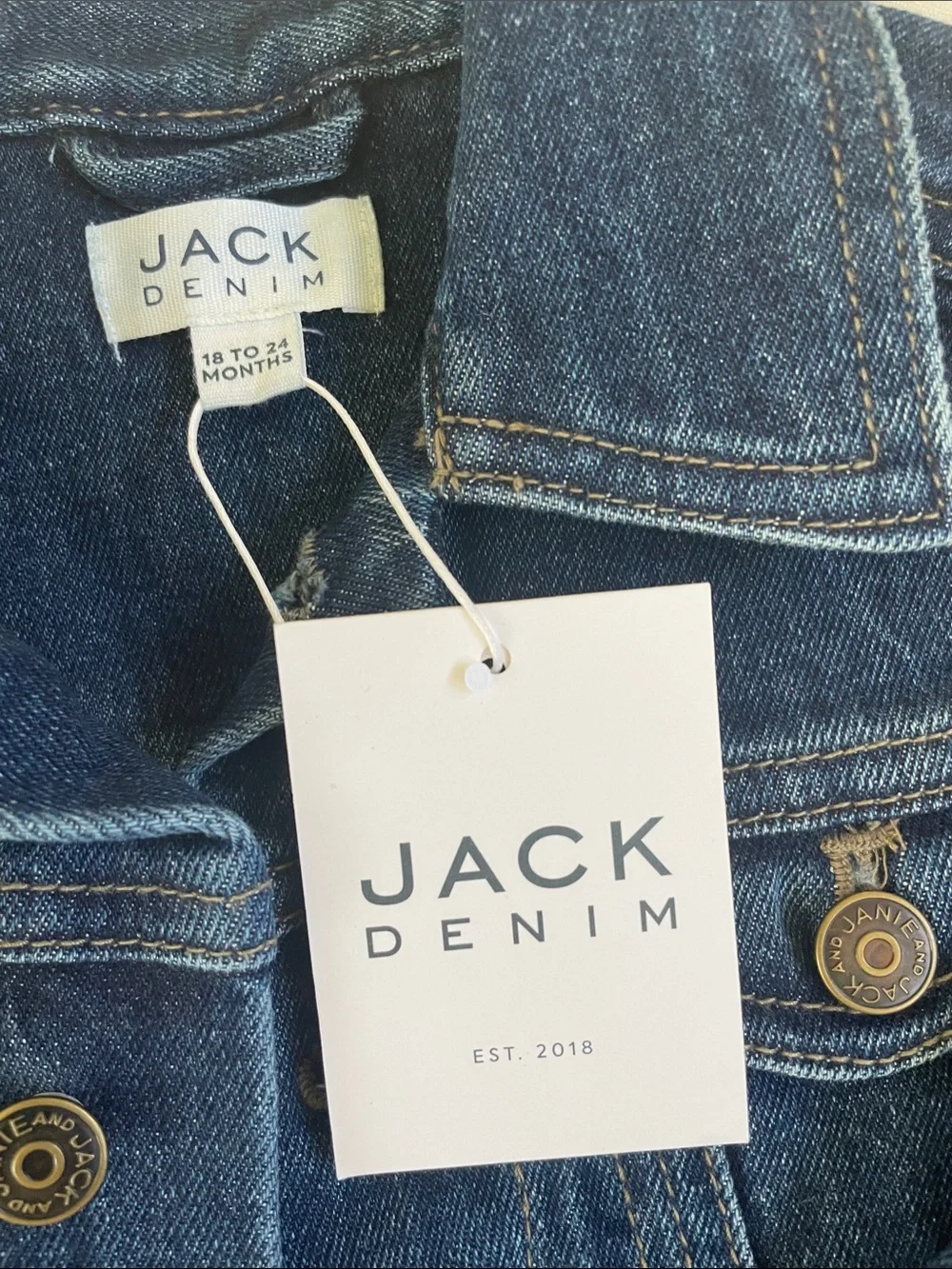 Janie and Jack Blue Denim Jean Jacket